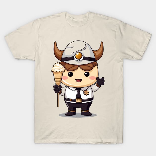 kawaii ice cream cone junk food T-Shirt cute  funny T-Shirt by nonagobich